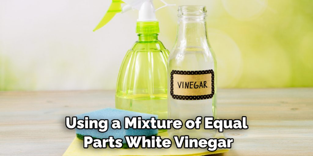 Using a Mixture of Equal Parts White Vinegar