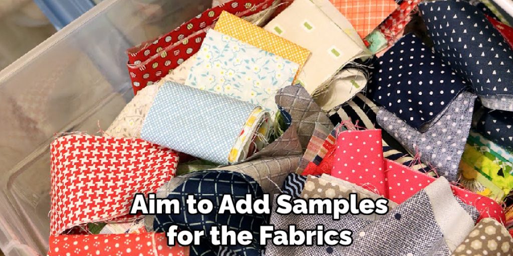 Aim to Add Samples for the Fabrics