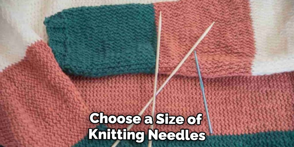 Choose a Size of Knitting Needles