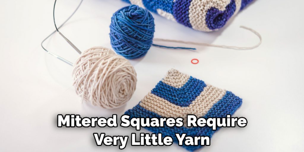 Mitered Squares Require Very Little Yarn