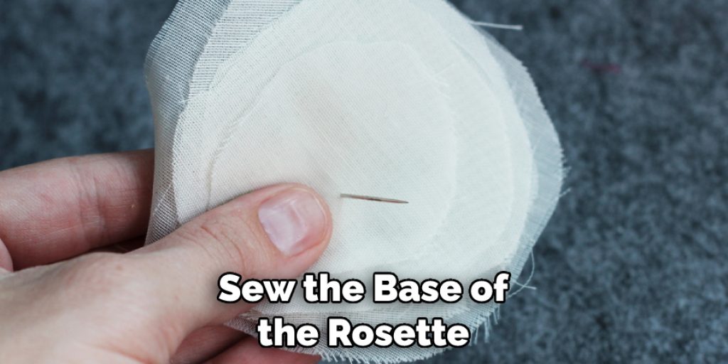 Sew the Base of the Rosette