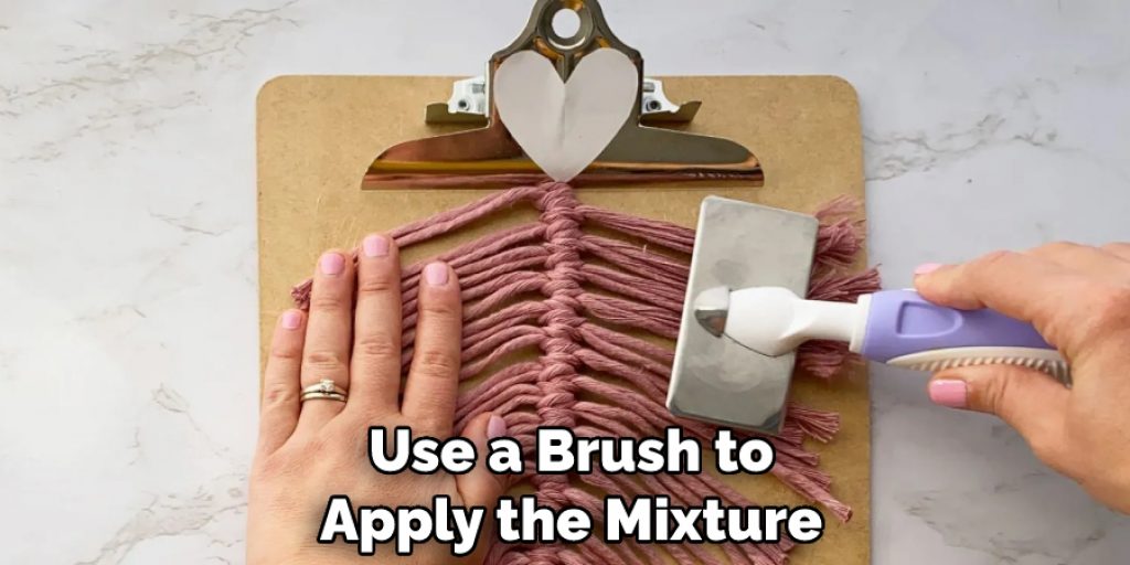 Use a Brush to Apply the Mixture