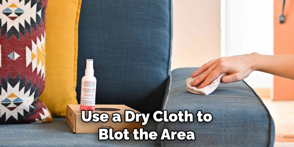 Use a Dry Cloth to Blot the Area