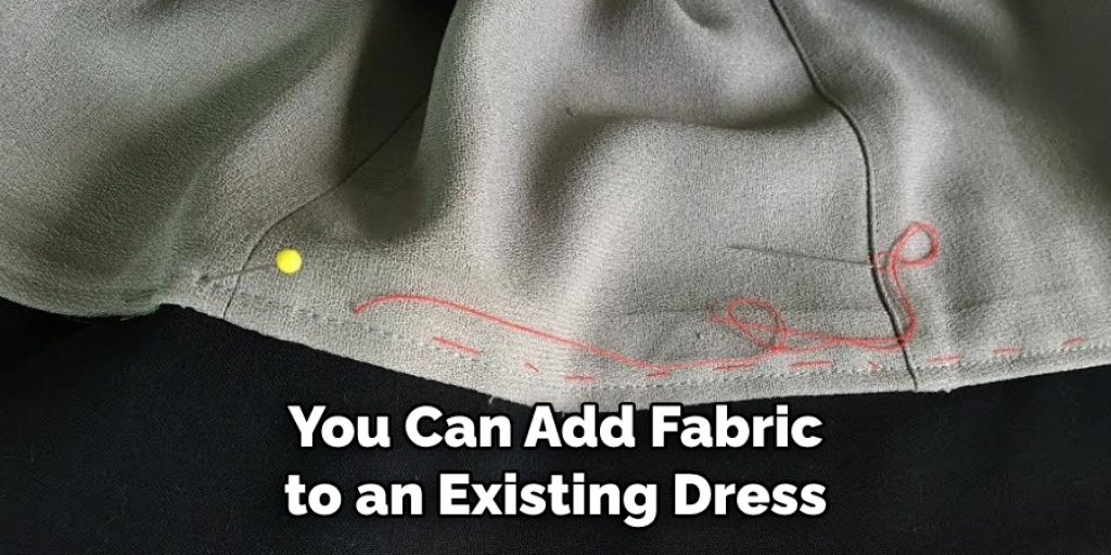 You Can Add Fabric to an Existing Dress