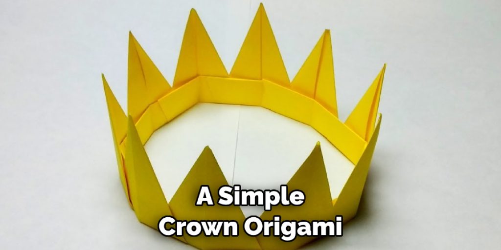 A Simple Crown Origami