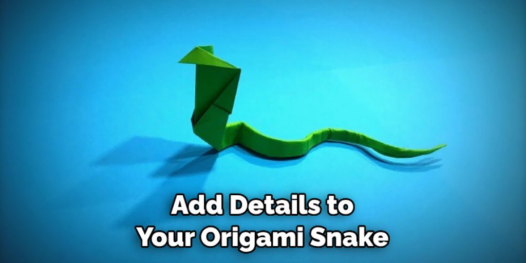 Add Details to Your Origami Snake