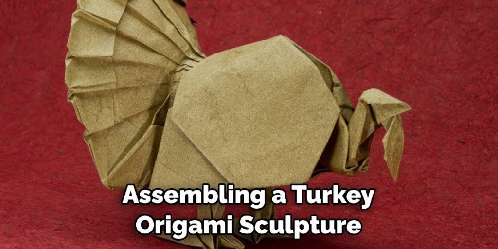 Assembling a Turkey Origami Sculpture