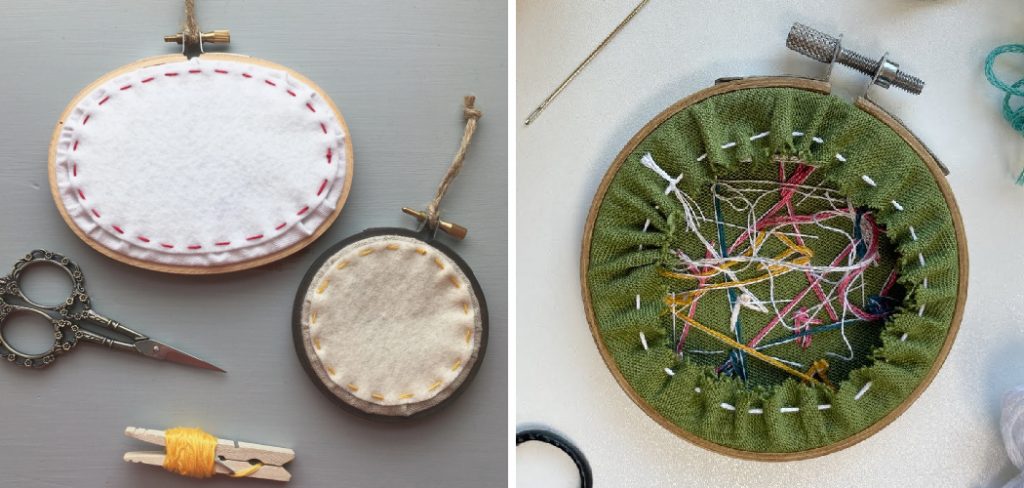How to Finish Embroidery Hoop