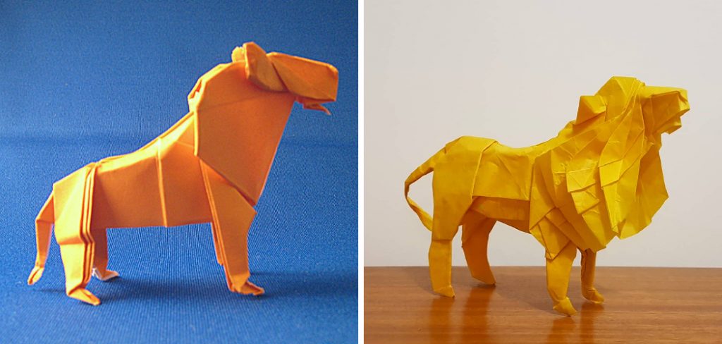 How to Make Origami Lion