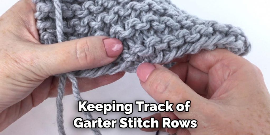 Keeping Track of Garter Stitch Rows
