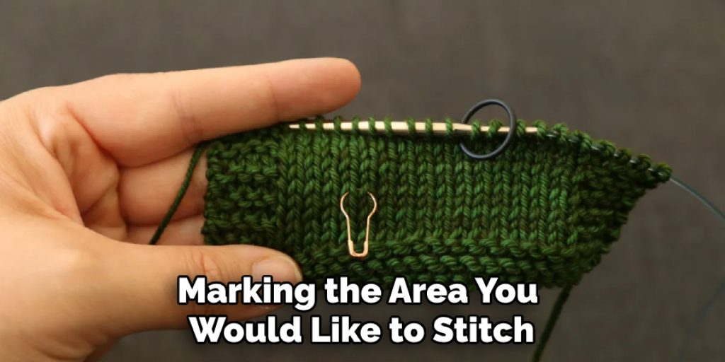 Marking the Area You Would Like to Stitch