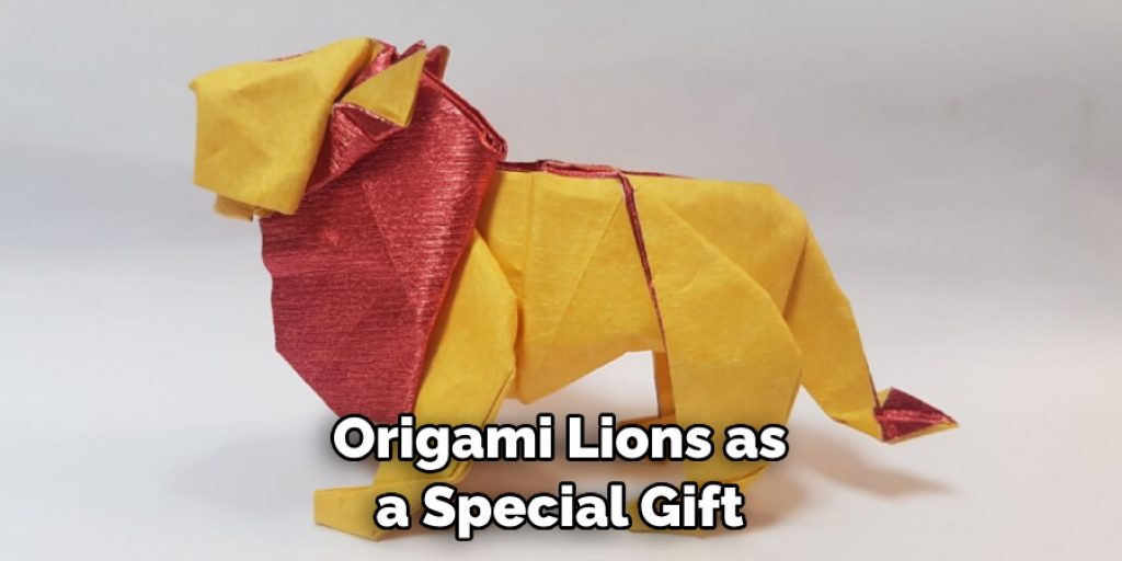 Origami Lions as a Special Gift