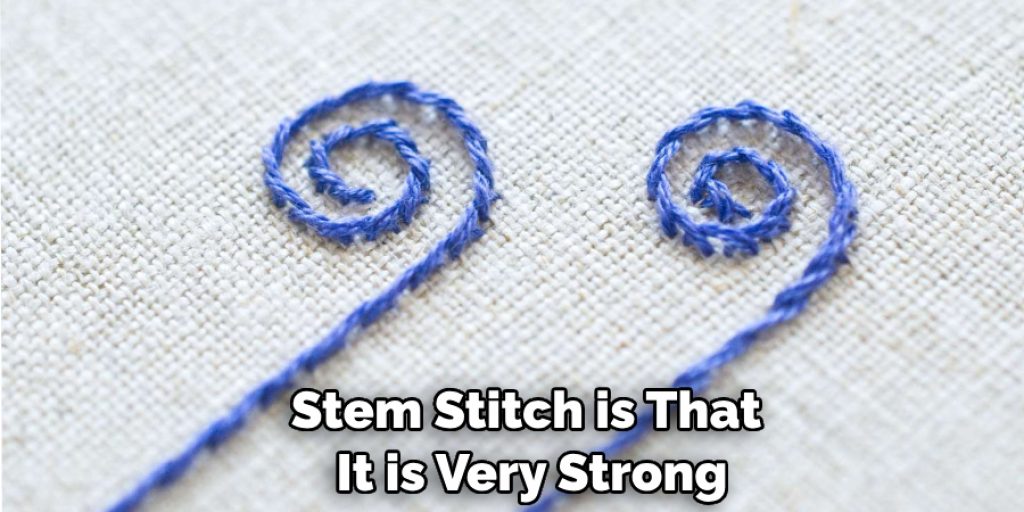 Stem Stitch is That It is Very Strong