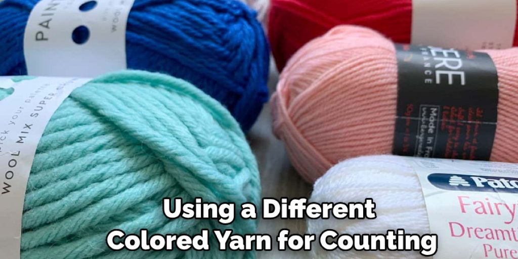 Using a Different Colored Yarn for Counting