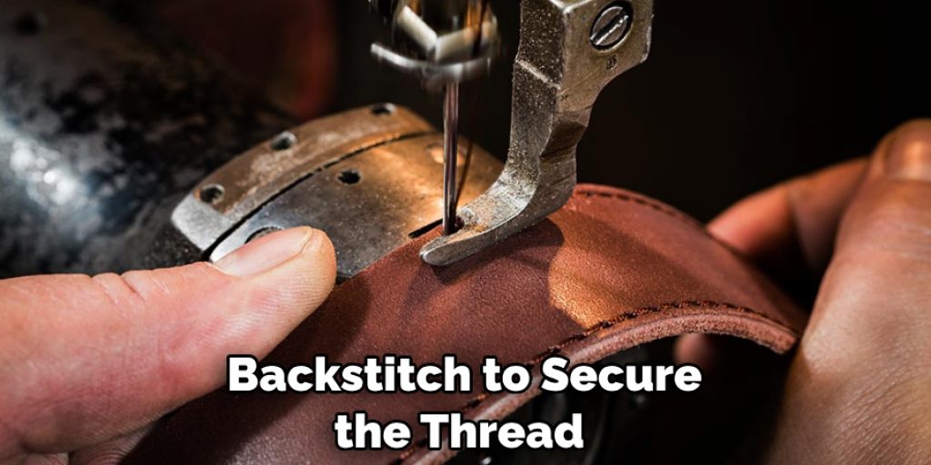 Backstitch to Secure the Thread