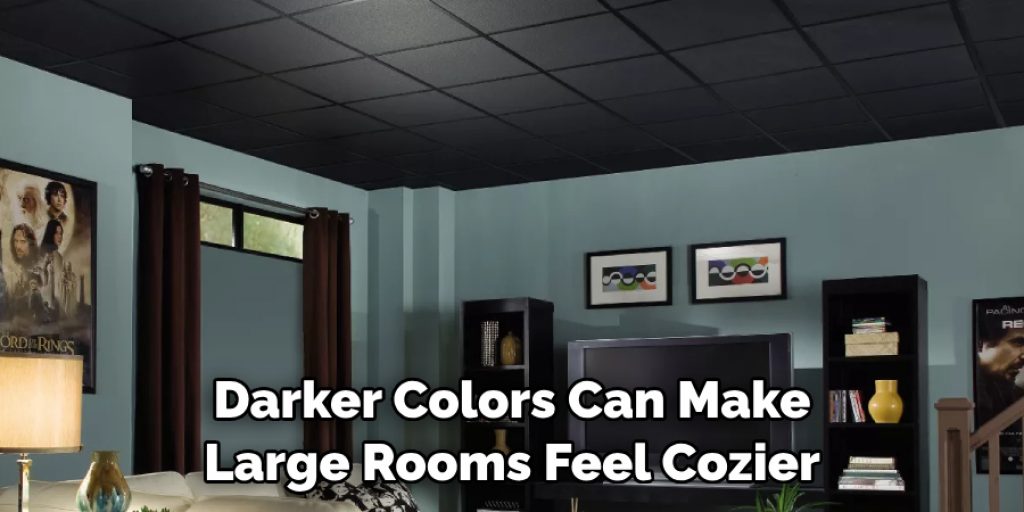 Darker Colors Can Make Large Rooms Feel Cozier