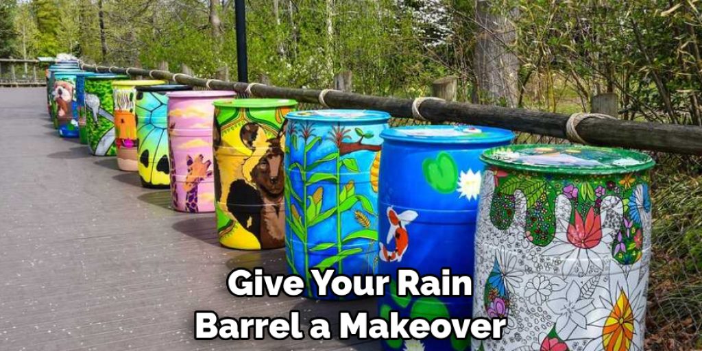 Give Your Rain Barrel a Makeover