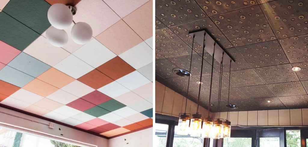 How to Paint Ceiling Tiles
