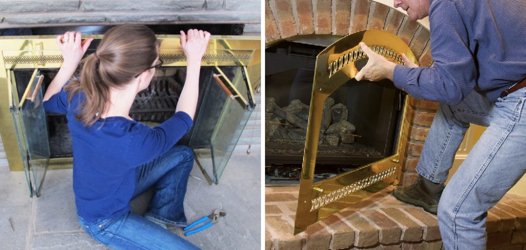 How to Remove Glass Fireplace Doors