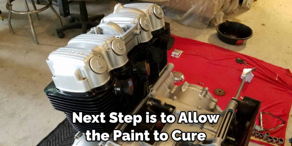 Next Step is to Allow the Paint to Cure