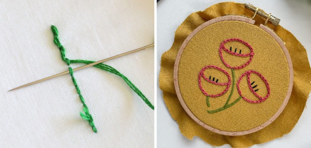 How to End an Embroidery Stitch