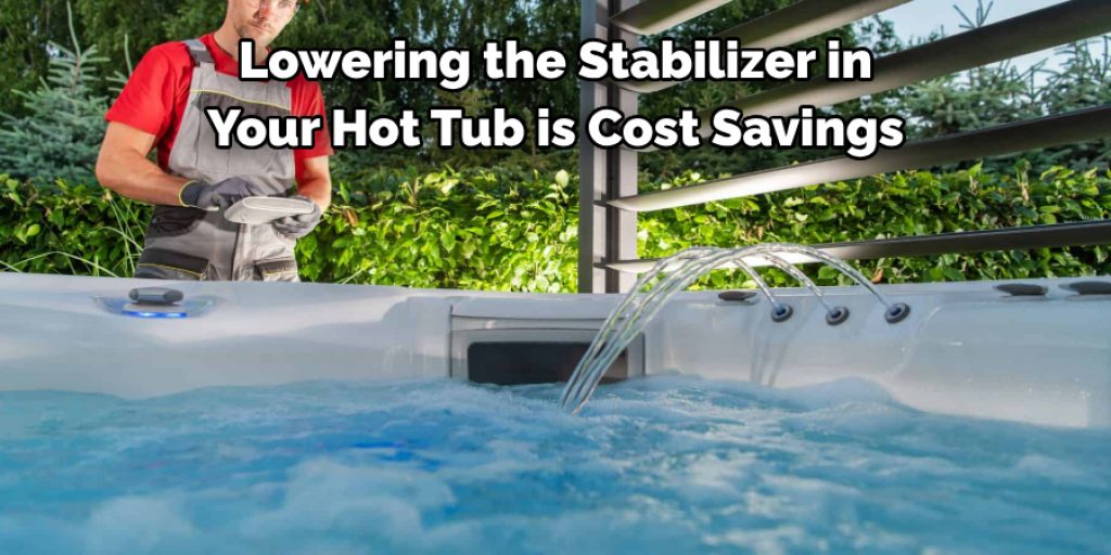 Lowering the Stabilizer in 
Your Hot Tub is Cost Savings