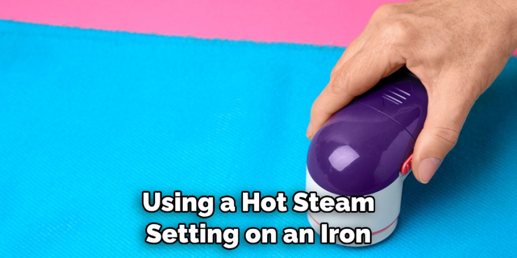 Using a Hot Steam Setting on an Iron