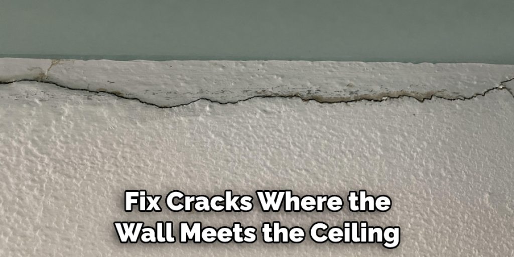 Fix Cracks Where the Wall Meets the Ceiling