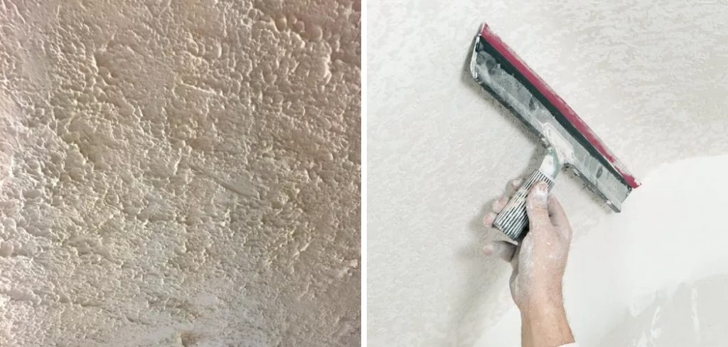 How to Smooth Textured Ceiling