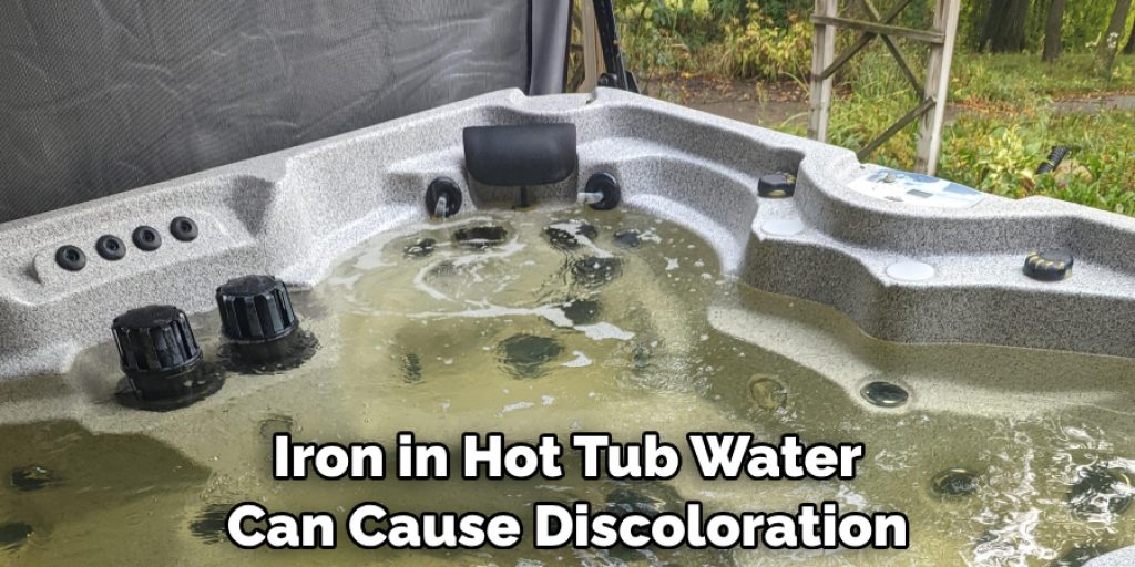 Iron in Hot Tub Water Can Cause Discoloration