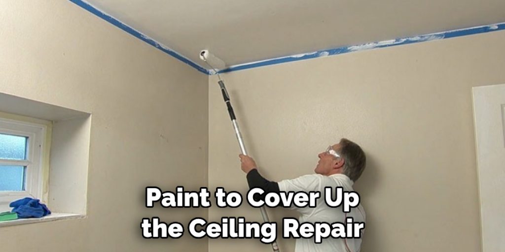 Paint to Cover Up the Ceiling Repair