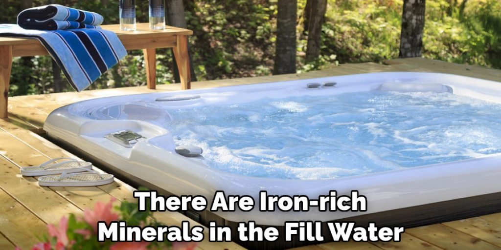There Are Iron-rich Minerals in the Fill Water