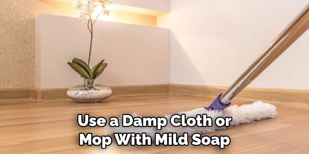 Use a Damp Cloth or Mop With Mild Soap