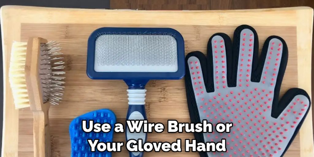 Use a Wire Brush or Your Gloved Hand