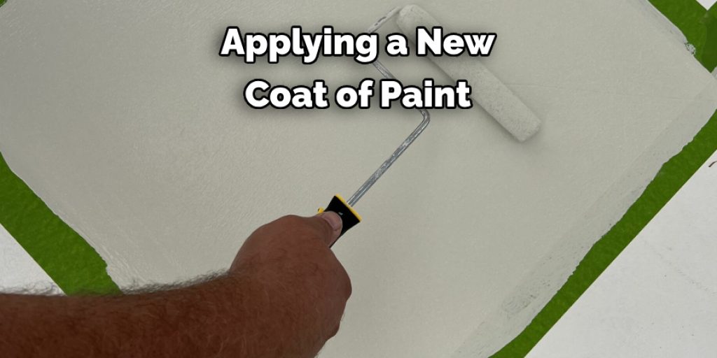  applying a new coat of paint