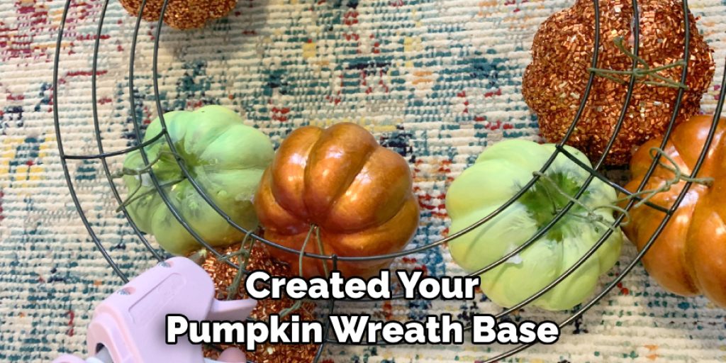 Created Your Pumpkin Wreath Base