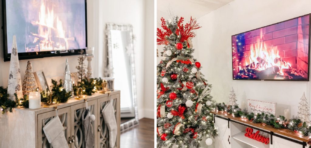 How to Decorate a Tv Stand for Christmas