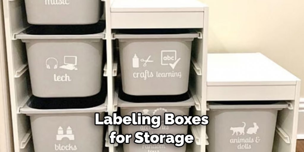 Labeling Boxes for Storage