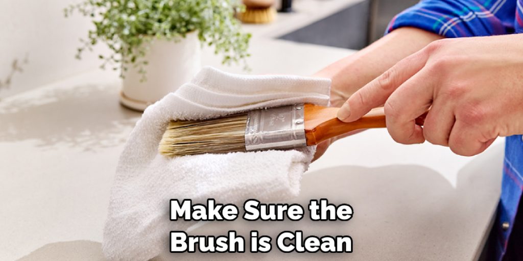 Make Sure the Brush is Clean
