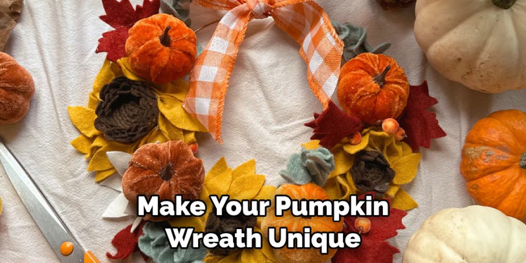 Make Your Pumpkin Wreath Unique