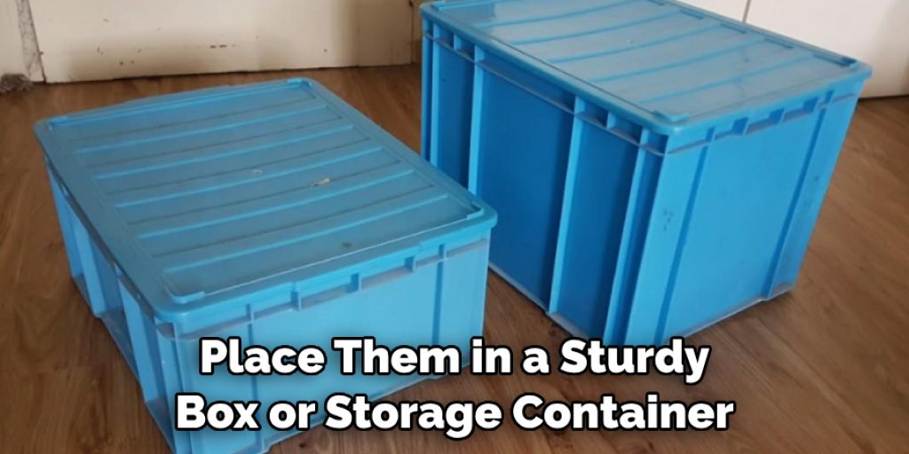 Place Them in a Sturdy Box or Storage Container
