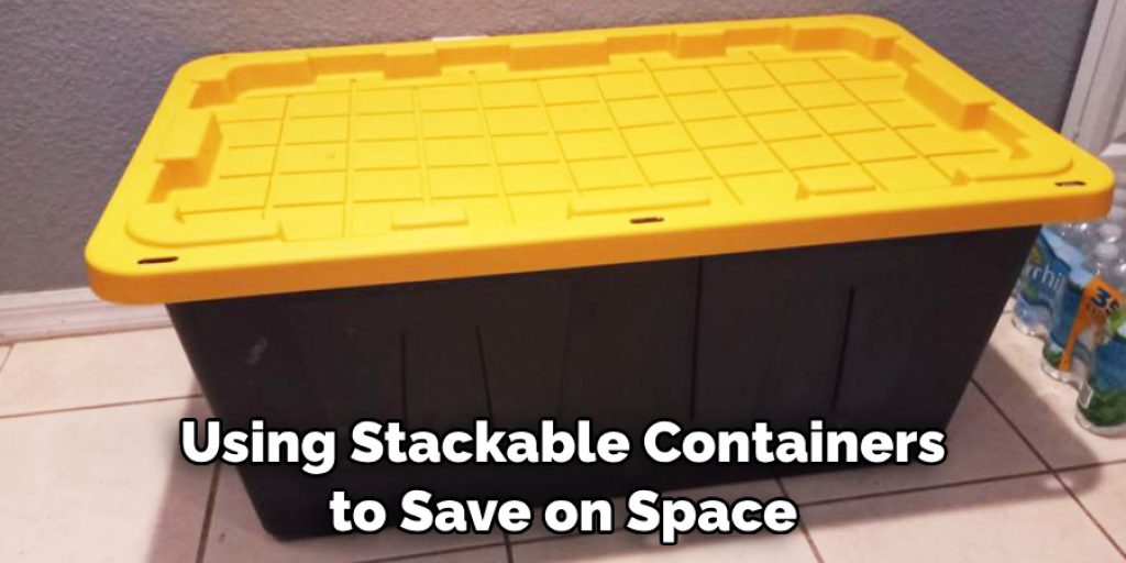 Using Stackable Containers to Save on Space