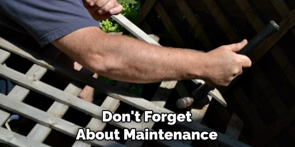 Don't Forget About Maintenance