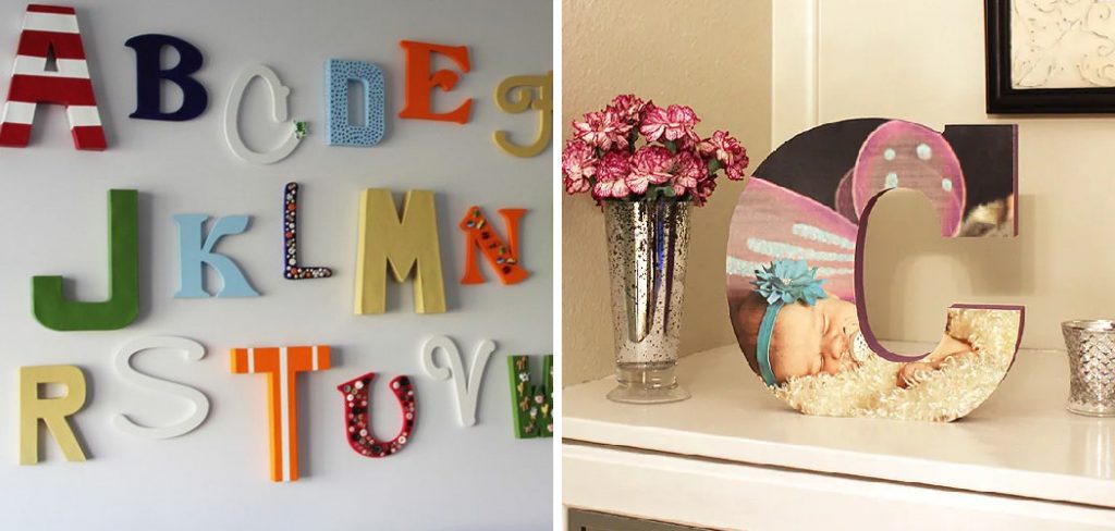 How to Decorate Wooden Letters