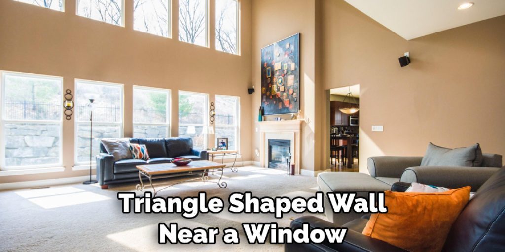 Triangle Shaped Wall Near a Window