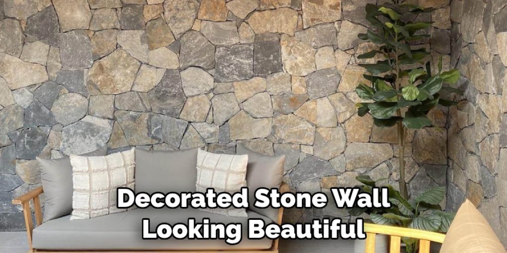 Decorated Stone Wall Looking Beautiful