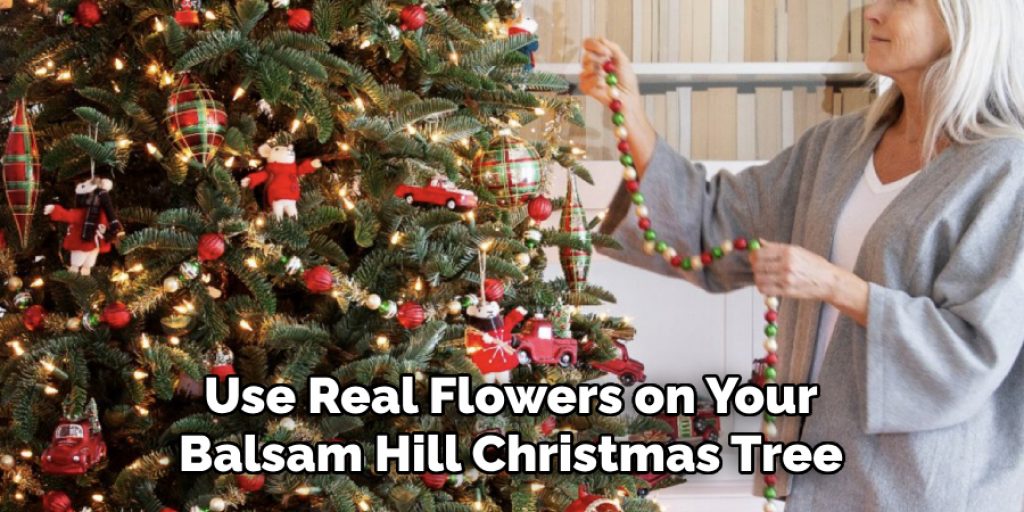 Use Real Flowers on Your Balsam Hill Christmas Tree