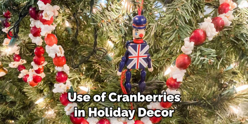 Use of Cranberries in Holiday Decor