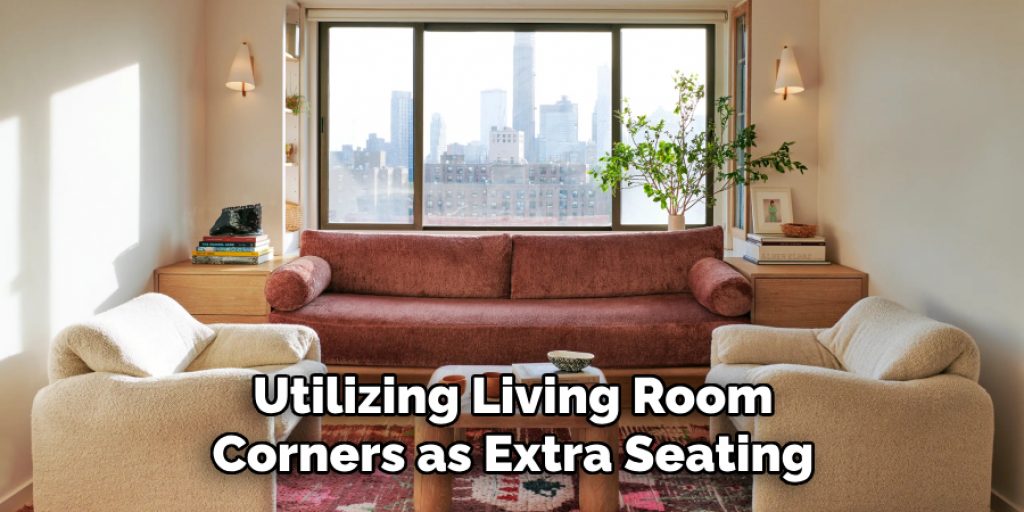 Utilizing Living Room Corners as Extra Seating