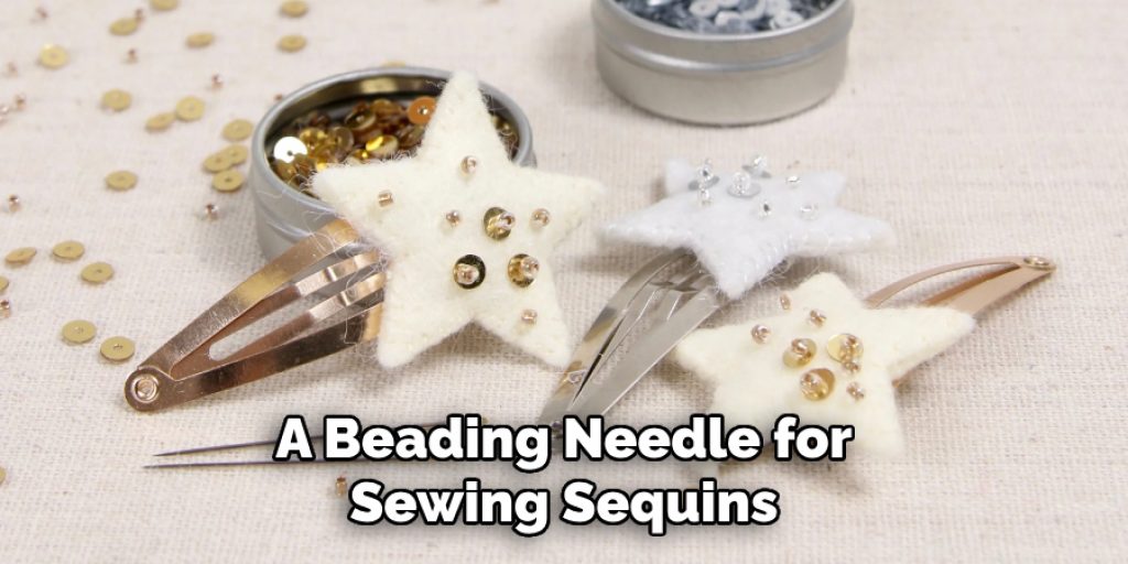 A Beading Needle for Sewing Sequins